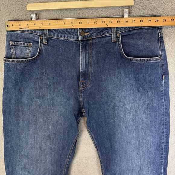 Tecovas Jeans Mens 40x31 Medium Blue Straight Ranch Western Cowboy Rodeo - Picture 3 of 11